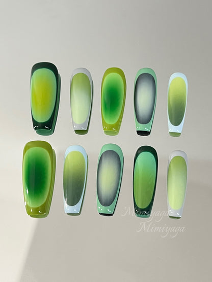 Modern Green Gradient Art
