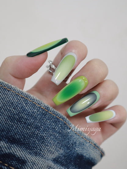 Modern Green Gradient Art